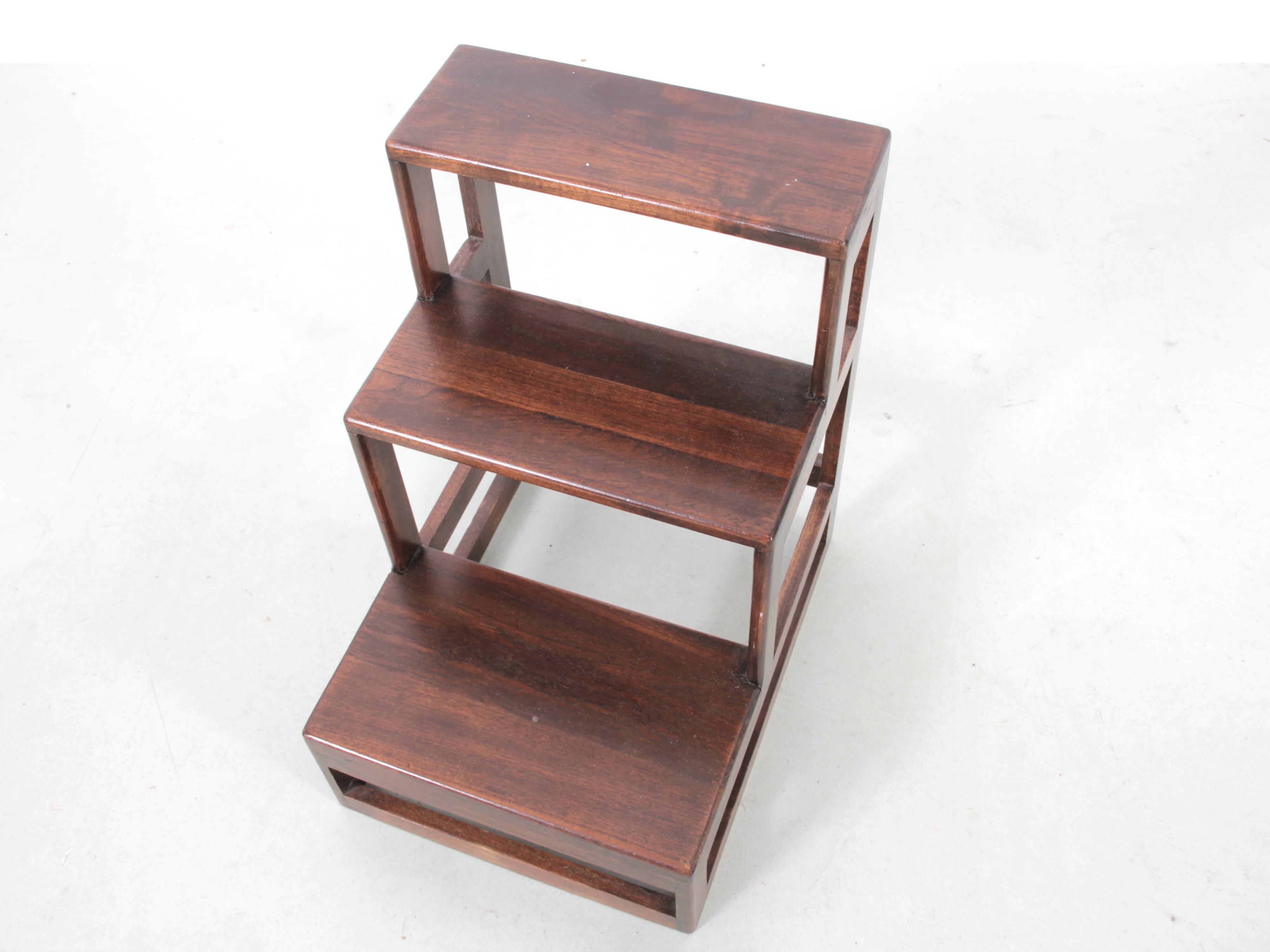 Escabeau de bibliothèque scandinave vintage