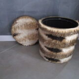 Vintage 70' vintage moulding pouf