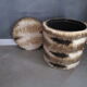 Pouf moumoute vintage années 70'