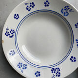 Assiettes fleuries Lunéville