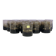 Set of 16 dark brown Luminarc glasses