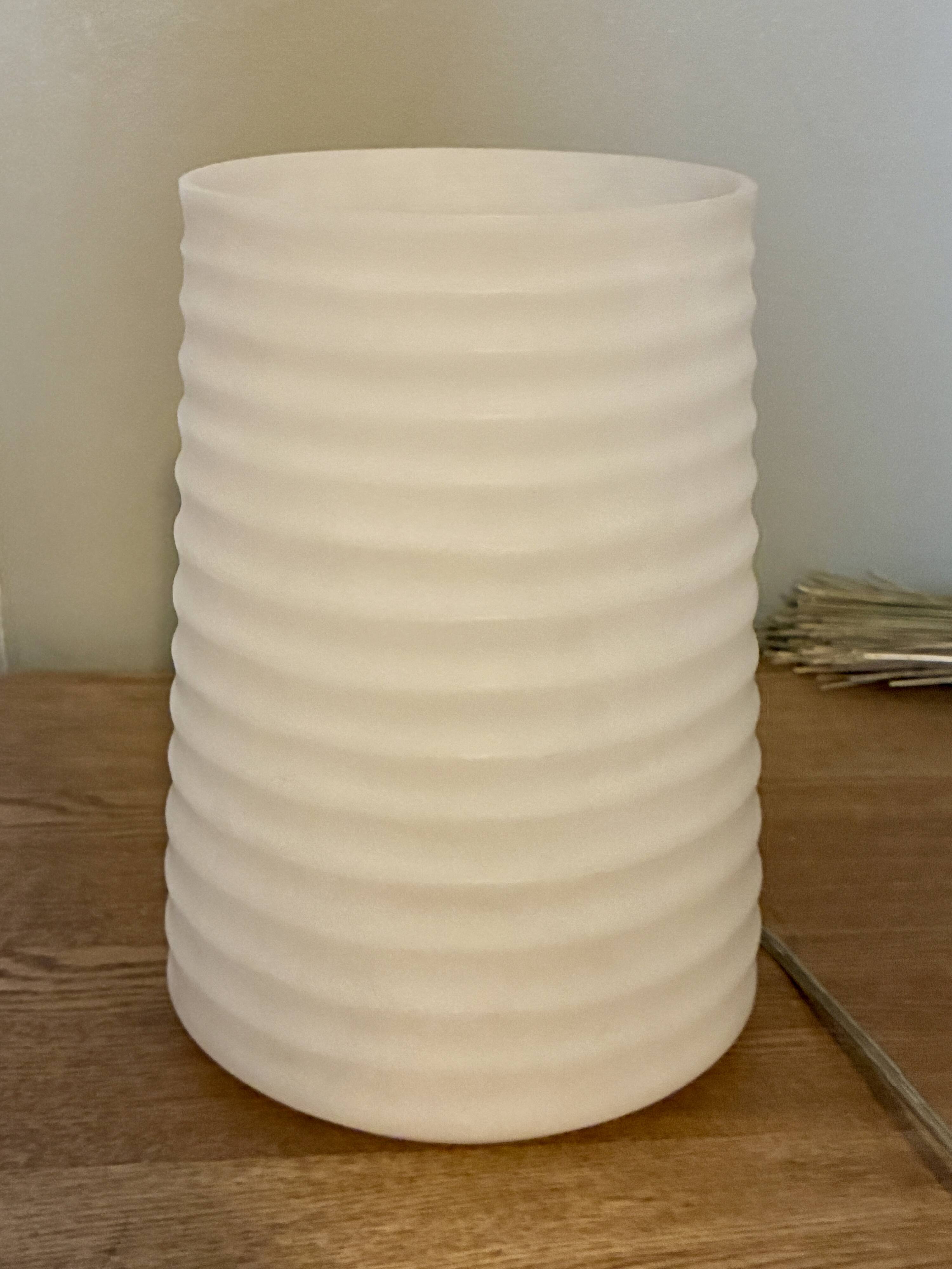 Lampe cylindre façon lampion
