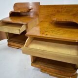 1938s Pair of Art Deco Bedside Tables, Czechoslovakia