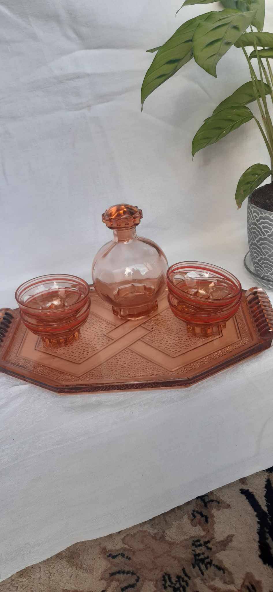 Service à Liqueur Art Déco de De Rupel, Belgique, 1938