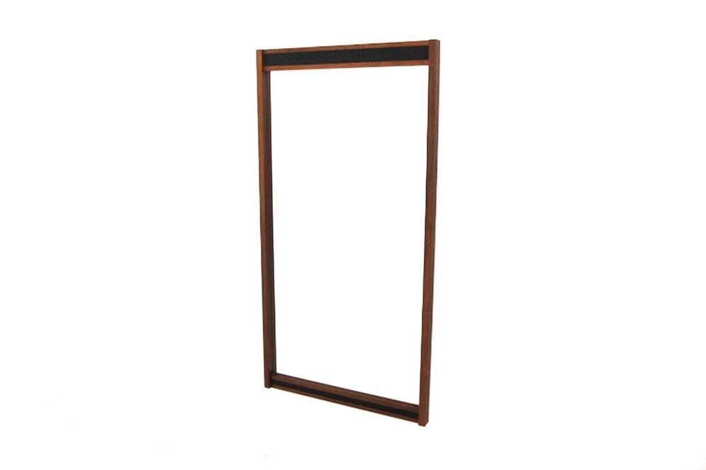 Miroir scandinave en palissandre, 122x63cm, Suède, 1960