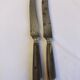 Table service knives old steel blade horn ferrule