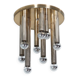 Brass wall and ceiling lamp model 2165 by S.A. Boulanger, 1970s