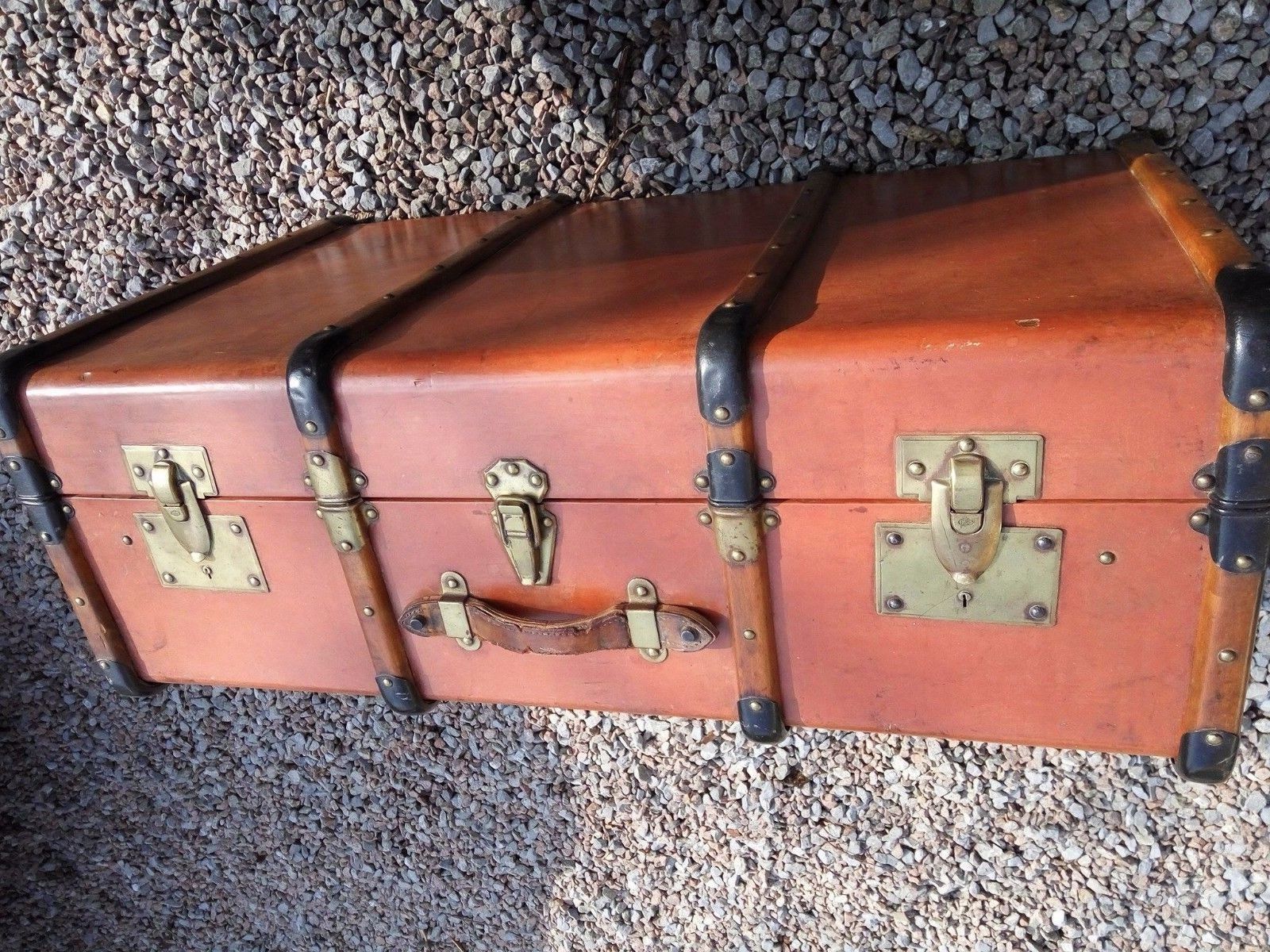 Old wooden trunk