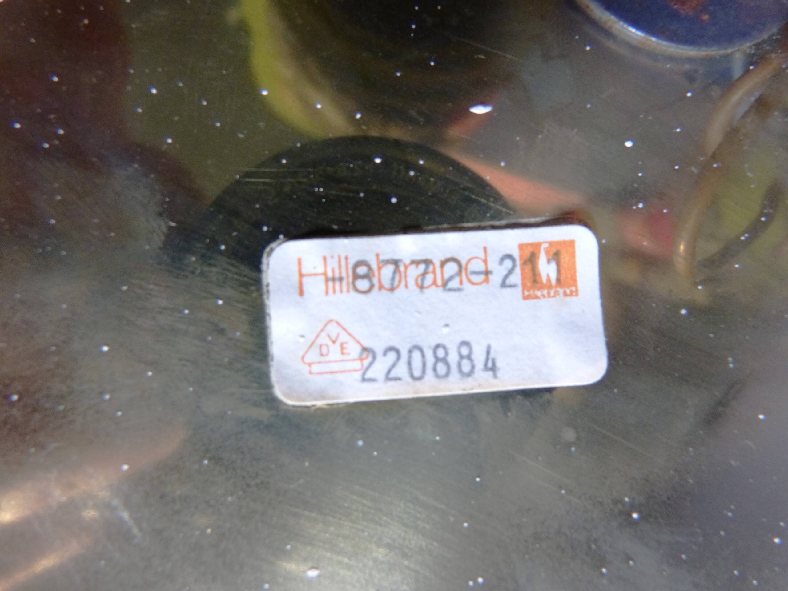 Set of 2 Murano glass wall lamps by Hillebrand 1960’s