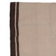 Turkish flat-weave hemp rug off-white with stripes 160 x 332 cm