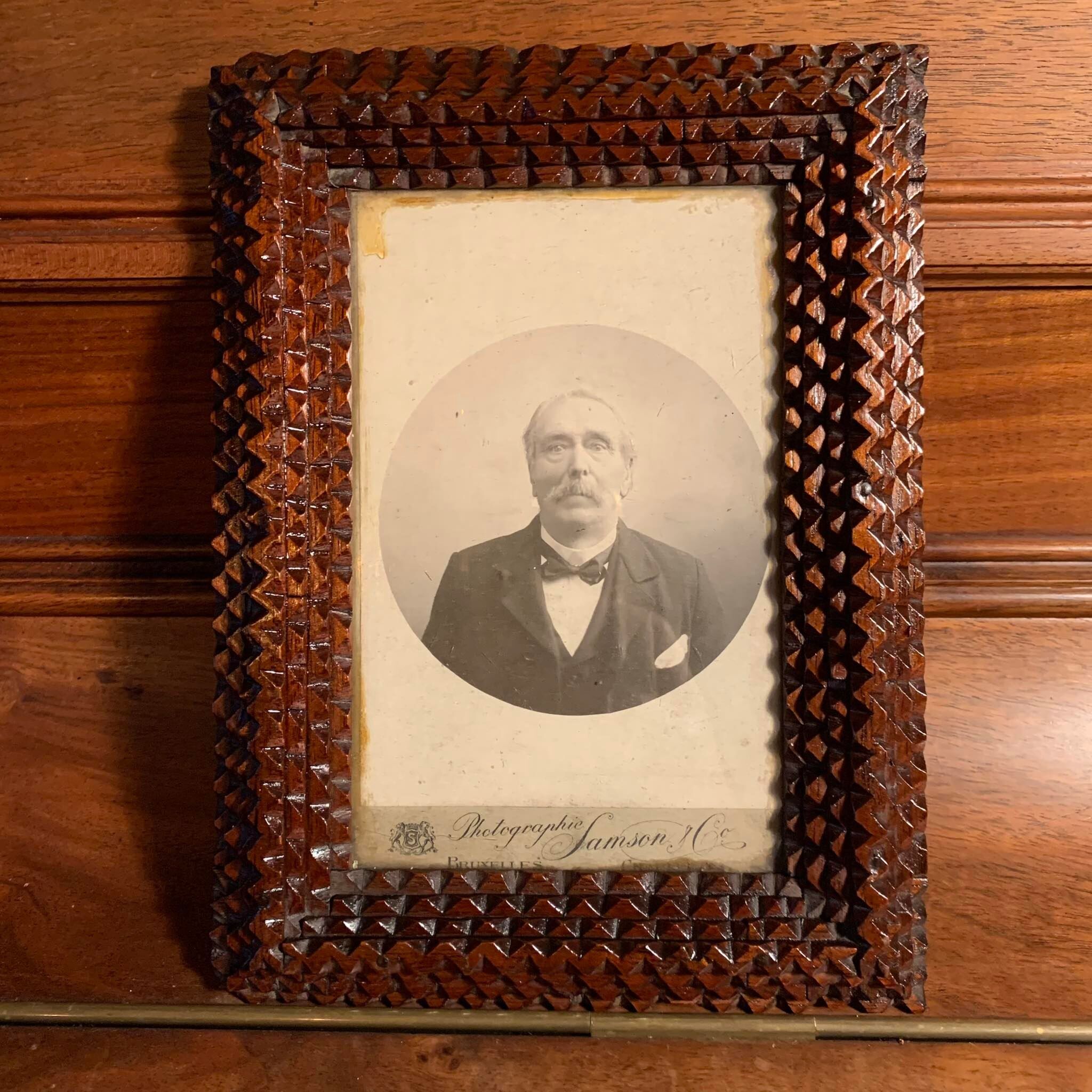 Tramp Art photo frame