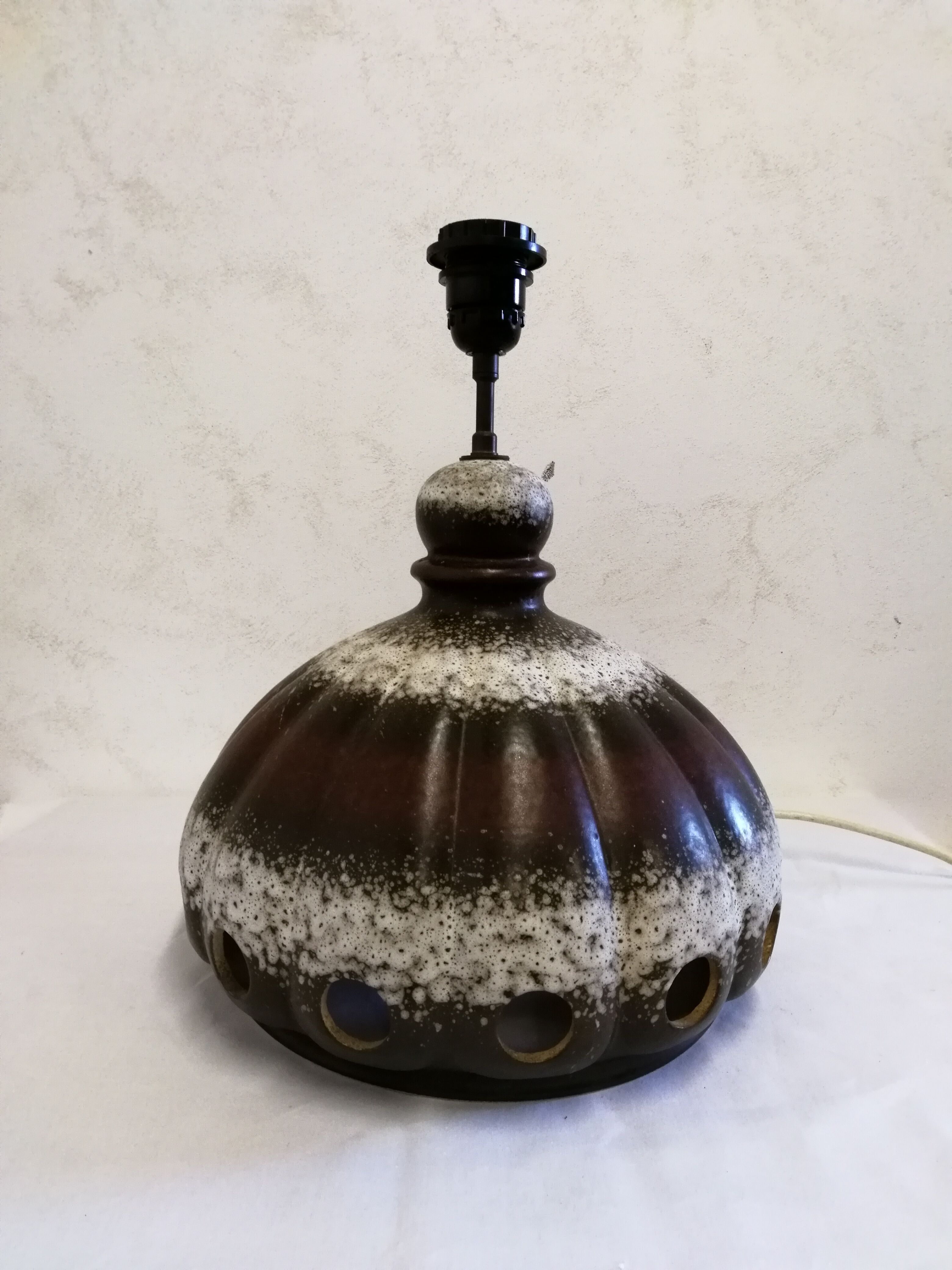 Vintage stoneware lamp base