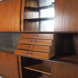 Danish design buffet with sliding doors by Poul Jessen, 1960's