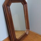 Octagonal mirror 58 x 38 moulded wood frame