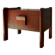 Oak bedside table with one drawer