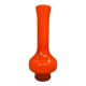 Ancien vase soliflore murano verre multicouche orange & blanc vintage