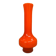 Ancien vase soliflore murano verre multicouche orange & blanc vintage