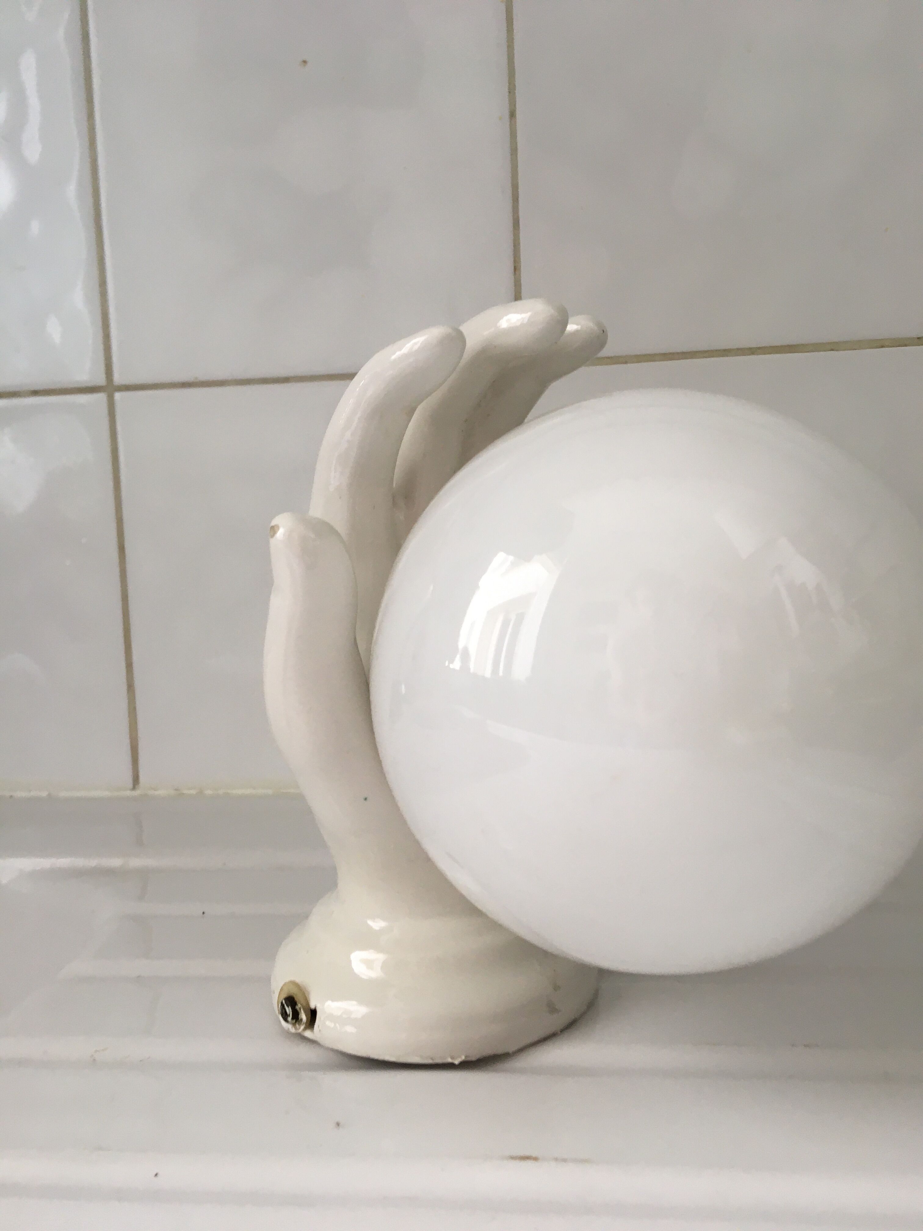 Wall lamp hand lamp ceramic vintage 70s