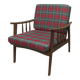 Scandinavian teak armchair, 1960s, Scottish style, collapsible
