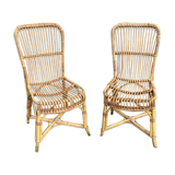 Pair of rattan chairs