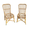 Pair of rattan chairs