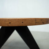 1950s French industrial coffee table