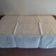 10 old embroidered napkins with L.J monogrammed damask cotton