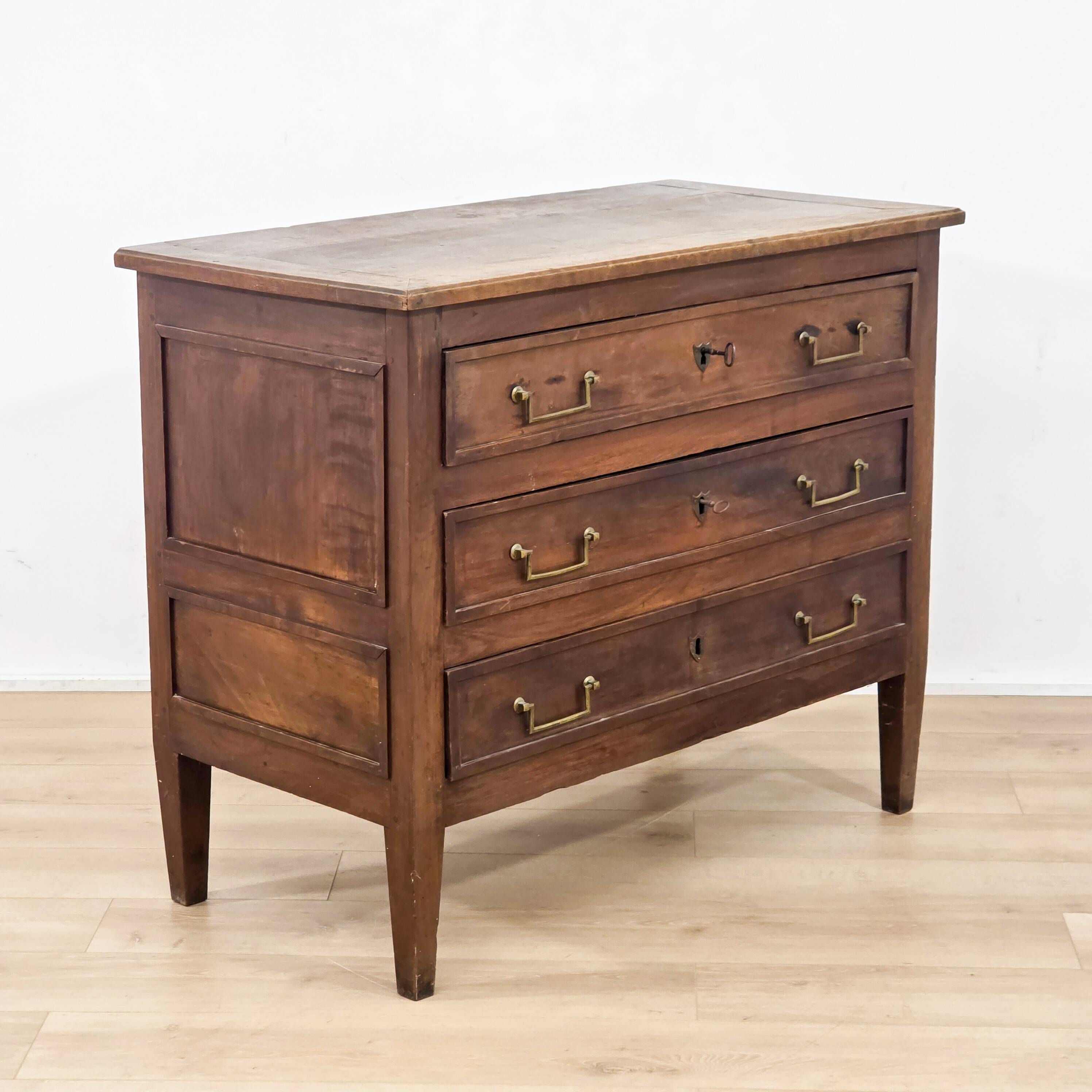 Solid wood commode in Louis XVI style / late 18th century
