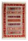 Vintage Style Red Kilim Rug Wool Handmade Tribal Flatweave 167x108cm