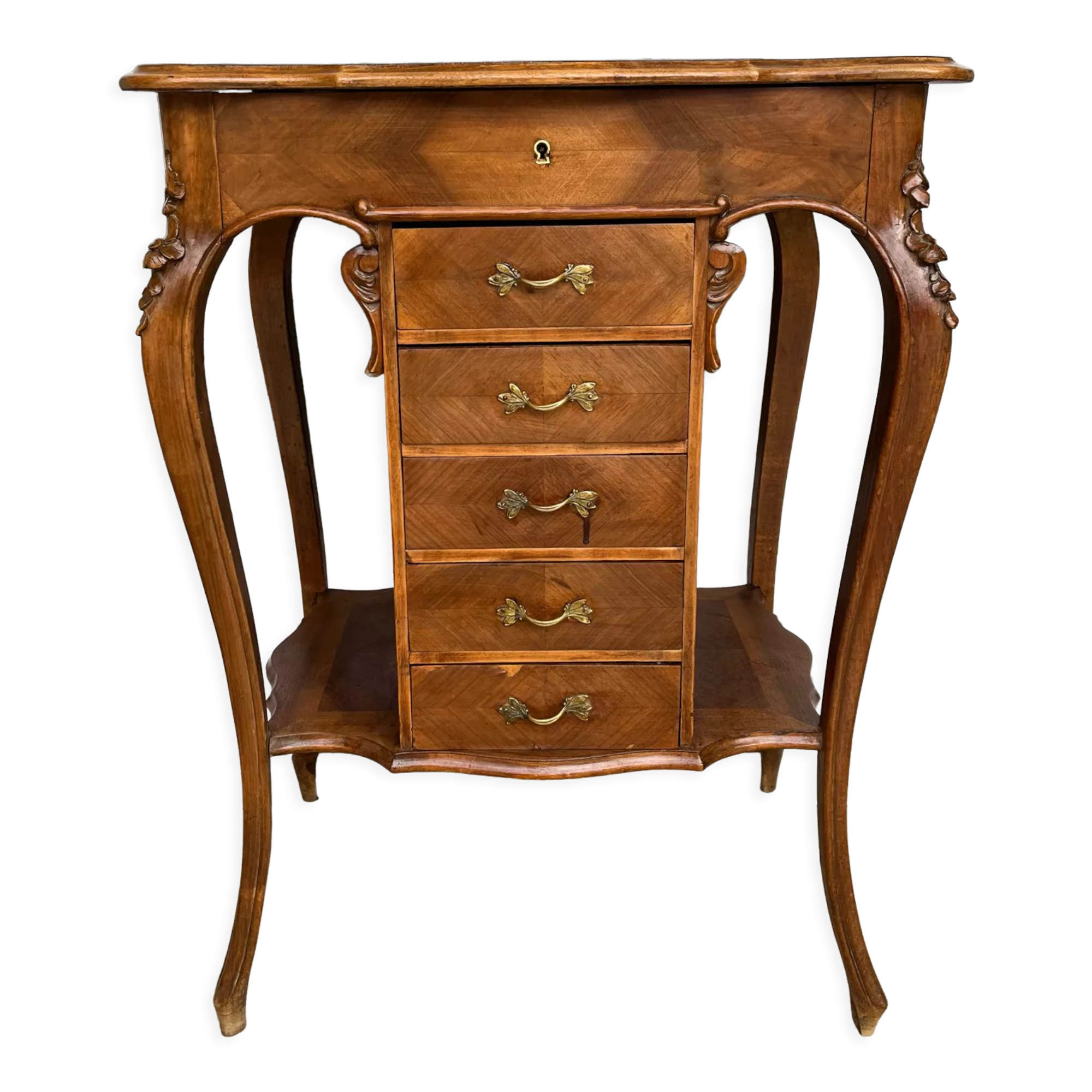 Dressing table in wood marquetry