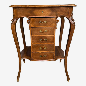 Dressing table in wood marquetry