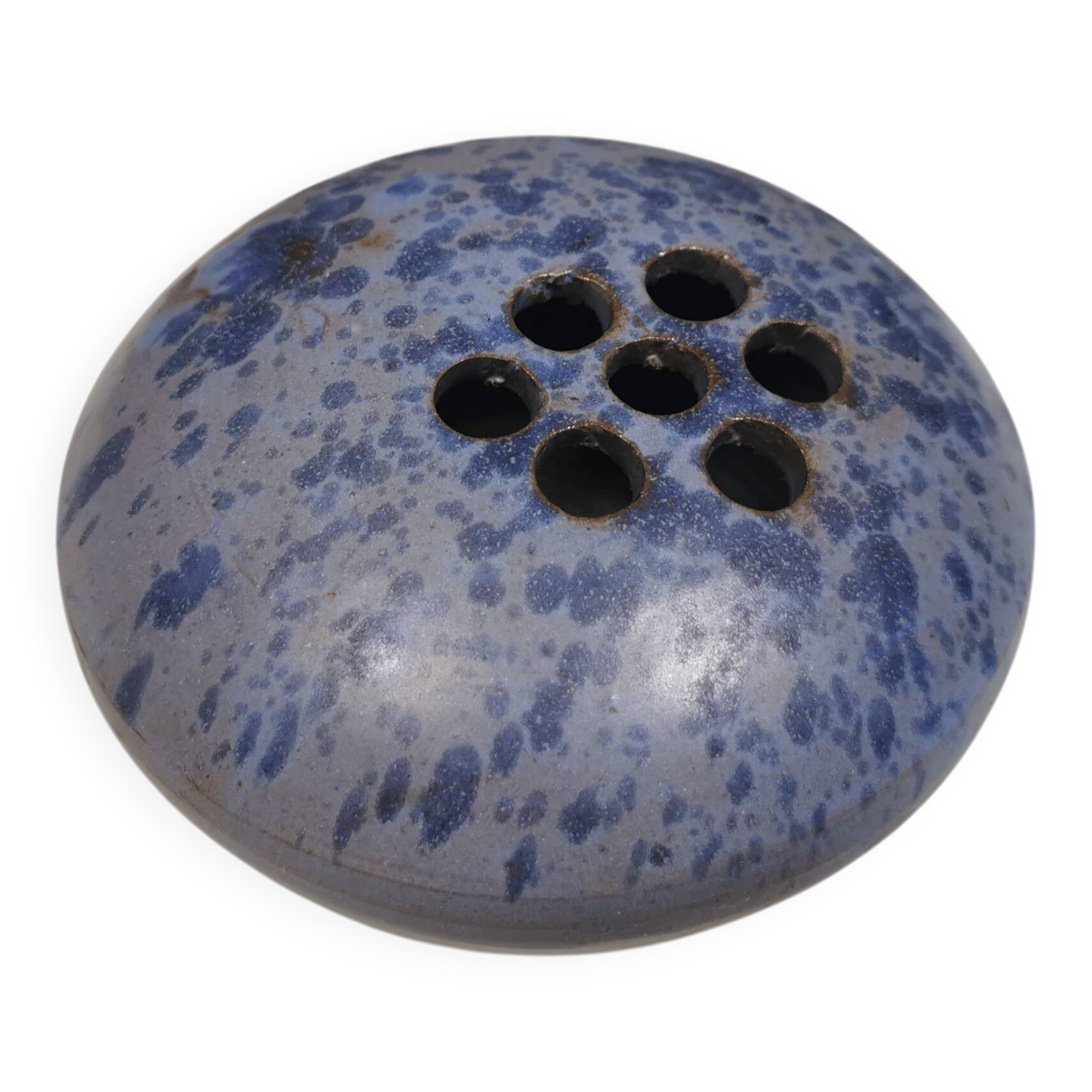 Small gorgeous vase in bluish colours/shades. Netherlands 1970s