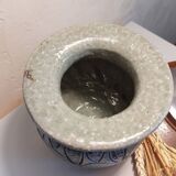 Vase boule en grès au sel