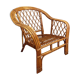 Vintage rattan armchair 60s