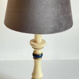 VINTAGE LAMP in Italian CHIC Turned Wood