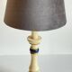 VINTAGE LAMP in Italian CHIC Turned Wood