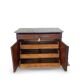 Commode Umbertino en acajou et noyer, 19e siècle.