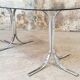 Table ovale en verre vintage