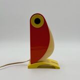Playful 1970s Italian Toucan Light in Red and Yellow by Enea Ferrari