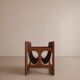 Teak and suede magazine rack by Aksel Kjersgaard for Salin møbler.