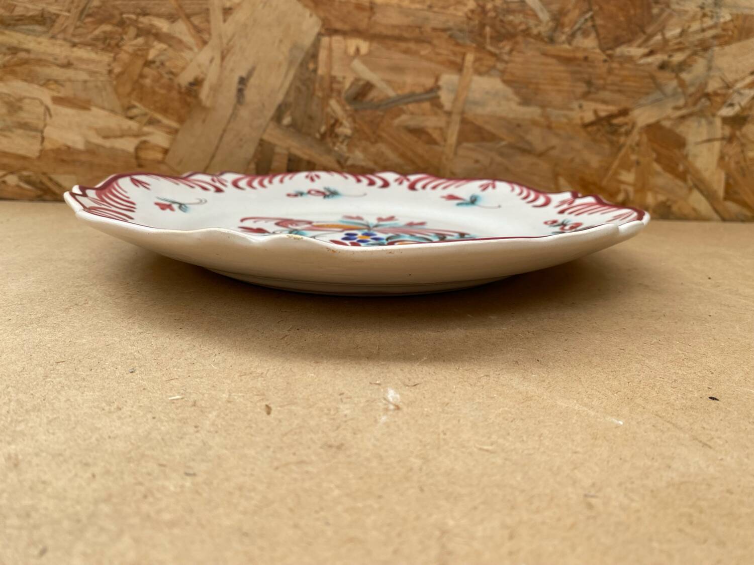 Old Emile Tessier Ceramic Plate Vintage Bird Decor