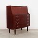 Mahogany secretary, Danish design, 1970s, manufacturer: PMJ Viby