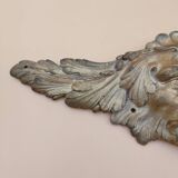 Bronze pediment with face decoration L 36.5 cm
