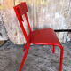 Metal red vintage chair