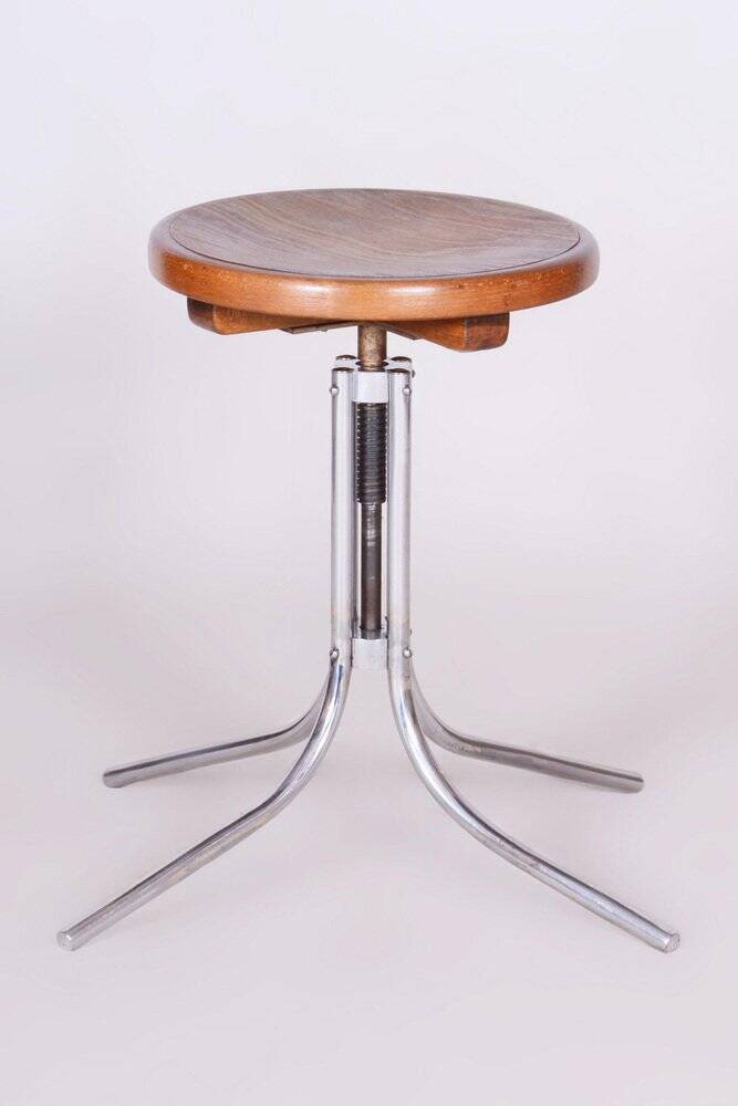 Bauhaus Piano Stool from Mücke-Melder, Czech, 1930s