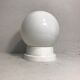 White opaline glass ball