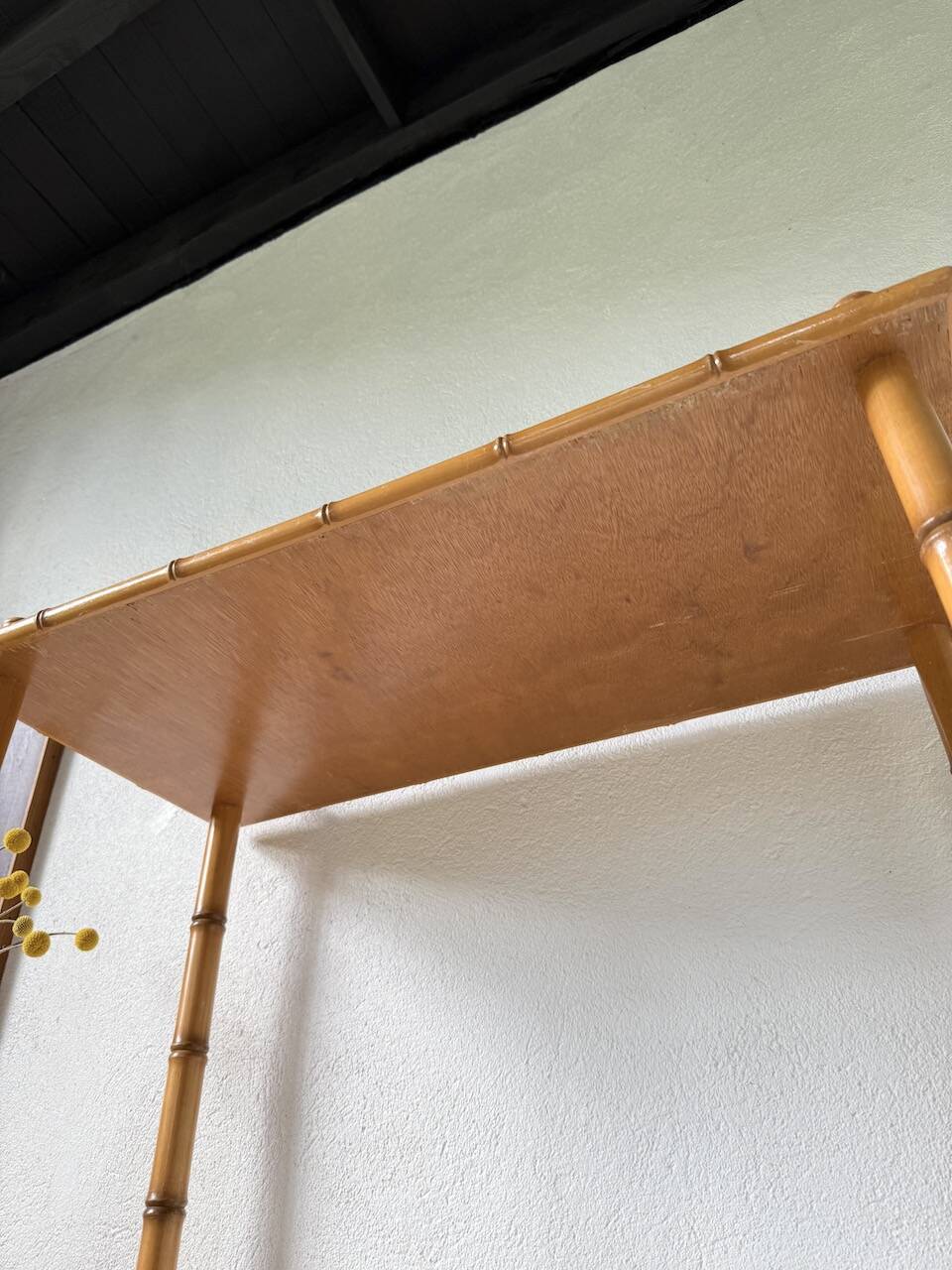 Large rattan shelf 1960