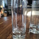 Set of 6 Long Drink glasses in crystalline thick base with air bubble
