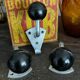 Old Bakelite ball wall hooks