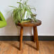 Solid wooden tabouret